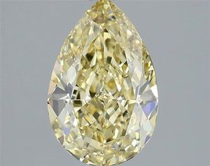 Diamant de laboratoire ovale de 2,00 ct, jaune intense fantaisie, VS1, certifié IGI, diamant CVD en vrac pour la fabrication de bijoux - Product Image 1