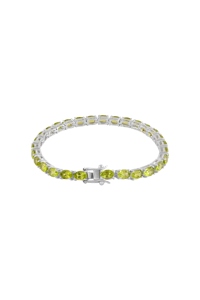 Pulsera de Peridoto en Plata de Ley 92.5 KLSB-20398 - Product Image 3