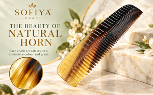SOFIYA CRAFT Eco-Friendly Buffalo Horn <b>Comb</b> Handmade Detangling Polished Natural Shape Antique Imitation Custom Size <b>Men</b> Women - Product Image 5