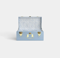 Coffre de rangement en métal rectangulaire, couleur personnalisable, avec poignées, design empilable, style classique durable, pour articles divers, décoration intérieure