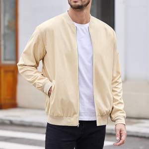 Blouson Bomber d'Hiver Personnalisé pour Homme à Col Montant en Toile – Vente en Gros, Couleur Personnalisée, Logo Frontal, Séchage Rapide, Coupe-Vent, Respirant, Laine - Product Image 2