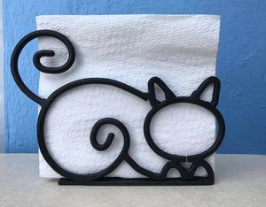Stylish Luxury Eco-Friendly Metal Napkin Holder Black Sleek Finish for Modern Bathroom <b>Wedding</b> <b>Tissue</b> Storage (Customized Color) - Product Image 1