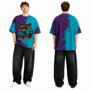 เสื้อยืดผู้ชายพิมพ์ลายโลโก้ DTG เสื้อยืดกราฟิกโอเวอร์ไซส์ - Product Image 2