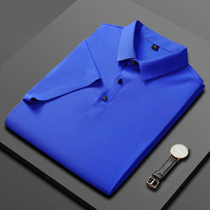 เสื้อโปโลผู้ชายผ้าคอตตอนผสมโพลีเอสเตอร์ หลายสีให้เลือก คุณภาพสูง ใส่สบายๆ ในฤดูร้อน แขนสั้น - Product Image 2