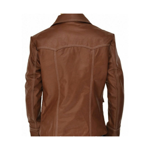 Women <b>Leather</b> <b>Jacket</b> with Soft Genuine <b>Leather</b> Premium Zippers and Comfortable <b>Long</b> Lasting Wear - Product Image 3