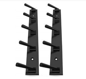 Gancho de Pared de Acero Inoxidable Negro de 5 Puntas, Modelo 103-5, Resistente a la Oxidación, para Toallas, SS202 - Product Image 2