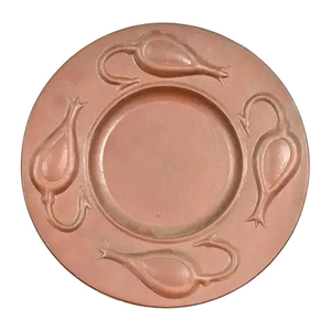 Assiette de présentation en cuivre pour mariage et fête, nouvelle collection artisanale, prix de gros - Product Image 1