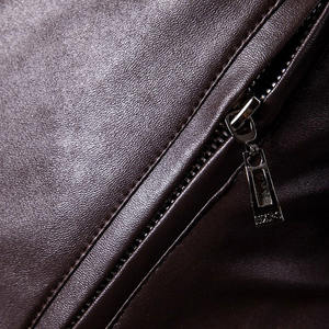 Blouson Biker Asymétrique Homme en Similicuir Noir Personnalisé, Col Cranté, Ceinture à la Taille, Vente en Gros, OEM, Marque Privée, Acheteurs Américains, Taille XL - Product Image 3