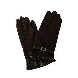 Gants de conduite unisexes en cuir véritable à demi-doigts, respirants, style vintage, pour le cyclisme - Product Image 4