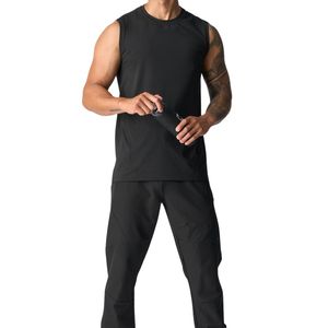 Custom Men Breathable Sleeveless Gym Shirt Wholesale OEM ODM Fitness Tank Quick Dry Athletic Workout <b>Top</b> Manufacturer - Product Image 3