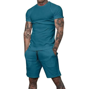 Conjunto de Camiseta y Pantalones Cortos Casuales de Alta Calidad, Ropa Deportiva de Verano, Tallas Grandes, Venta al Por Mayor, Manga Corta, OEM 2026 - Product Image 2