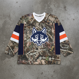 เสื้อฮอกกี้ลายพรางเดดวูด พิมพ์ลายแบบซับลิเมชั่นเต็มตัว พร้อมลายกราฟิกนกอินทรีแบบสกรีนพิมพ์ สำหรับเด็ก - Product Image 3