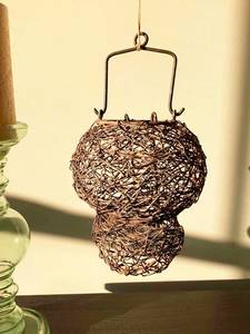 Lámpara Colgante de Mimbre Estilo Ola, Nueva, Hecha a Mano - Product Image 3