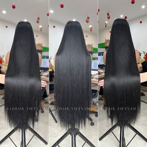 Extensions de cheveux 100% vierges vietnamiens Remy, tissage double trame, cuticules alignées, soyeux, perruque brute non traitée, toutes couleurs, haute qualité - Product Image 6