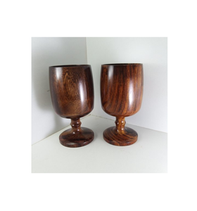 Copa de vino de madera personalizada y elegante para cerveza y vino, copa de madera decorativa para interiores, artesanía, artículo decorativo - Product Image 1