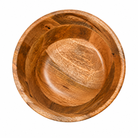 Grand saladier en bois artisanal |   Bol à salade en bois naturel |   Bol rustique pour fruits et décorations, idéal pour la salle à manger à la maison