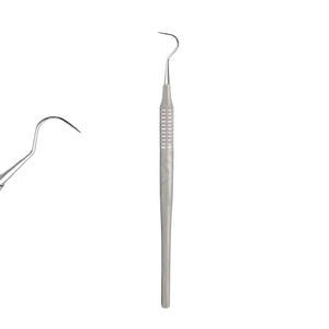 Sonda dental manual de acero inoxidable de alta calidad de extremo único para examen dental A + grado certificado CE - Product Image 1