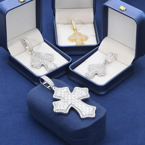 Collar con Colgante de Plata de Lujo para Hombre, Estilo Hip Hop, Nuevo, con Cabeza de Jesús Esmaltada, Plata de Ley S925, Diamantes Moissanite, Joyería Fina - Product Image 5
