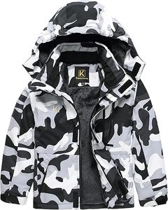 Veste coupe-vent d'hiver pour enfants, veste décontractée unie pour garçon et fille, imperméable, pour le ski, le snowboard, l'escalade, vêtements chauds - Product Image 6