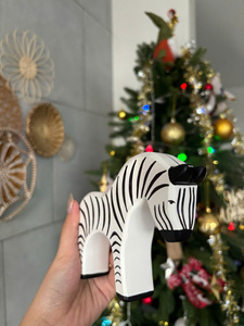 Juguete de Madera con Forma de Animal, Colección de Figuras de Animales Hechas a Mano, Figuras de Madera para Jugar, Suministro al por Mayor de Fábrica OEM ODM - Product Image 3