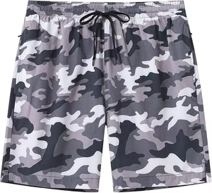 Popular Camo Print Summer Season Quick Drying <b>Men's</b> Swim Beach Shorts Custom Wholesale Board Beach Swimming <b>Trunks</b> - Product Image 2