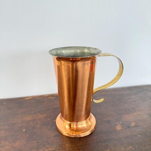 Mug en cuivre massif pour la cuisine et la salle à manger, mug en cuivre pour boire, pour le stockage d'eau détoxifiante, mug en cuivre traditionnel pour l'eau potable - Product Image 1
