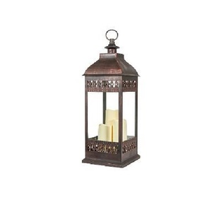 Portavelas de Madera con Ventanas de Vidrio y Asa de Cuerda, Estilo Rústico Natural, Centro de Mesa para el Hogar - Product Image 4