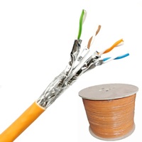 S/FTP CAT7 Shield Solid BC Individual Foil Shield Al Braiding40-60 % LSZH jaket Cat7 CPR Eca
