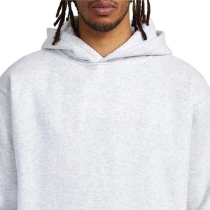 Fabricante personalizado bordado peso pesado algodón grueso hombres en blanco Sudadera con capucha de gran tamaño hombres Sudadera con capucha de gran tamaño - Product Image 4