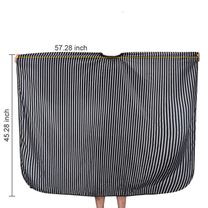 Cape de Barbier Premium pour Salon de Coiffure, Logo Personnalisé, Imprimé par Sublimation, Imperméable, en Nylon/Polyester Léger, Professionnelle - Product Image 3