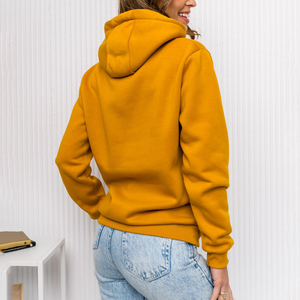 Women's <b>Fleece</b>/Cotton Slim Fit Breathable Lined Long Sleeve Winter Casual <b>Hoodie</b> with Pockets - Product Image 3