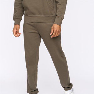 Pantalones Deportivos de Algodón y Elastano Verde Oliva para Hombre, Cintura Elástica, Bolsillos Laterales, Ropa Casual de Otoño - Product Image 4