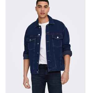 2026 Men Fashion Cool Denim Jacket with Hoodie 100% Cotton for Spring Autumn and Winter Streetwear Denim Jacket - Product Image 3