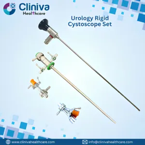 ชุดกล้องตรวจกระเพาะปัสสาวะแบบแข็ง (Sheath Scope) ชนิดใช้มือหมุน ผลิตจากสแตนเลสเกรดทางการแพทย์ ฆ่าเชื้อได้ คุณภาพสูง ใช้ซ้ำได้ สำหรับการผ่าตัด - Product Image 1