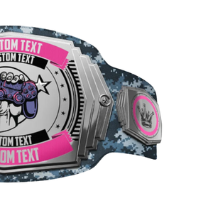 Cinturón de Campeonato de Videojuegos Personalizado con Texto a Medida para Jugadores, Torneos y Eventos de Esports - Product Image 3