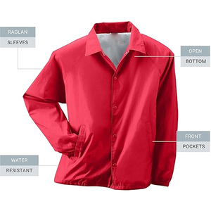Veste coupe-vent en nylon pour homme, légère, imperméable, veste de sport d'extérieur, logo personnalisé, veste décontractée à capuche - Product Image 4