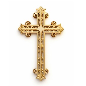 Elegant Brass Church Cross Handmade Religious Christian <b>Wall</b> <b>Decoration</b> For Chapel Church Sanctuary And Prayer Room - Product Image 6