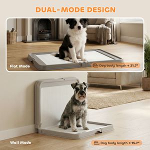Lettiera Pieghevole per Cani con 3 Tappetini Assorbenti Usa e Getta 86,5 cm x 62 cm Grigia - Forniture per Addestramento Animali Domestici - Product Image 4