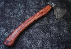STEEL CRAFT INTERNATIONAL Hand-Forged Damascus Steel <b>Mini</b> <b>Axe</b> 18" Wood Handle DIY Grade ODM 1 Year - Product Image 4