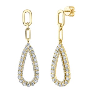 Luxury Women's 925 Silver Teardrop Crystal Drop <b>Earrings</b> Prong Setting Wedding Jewelry - Product Image 4