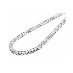 สร้อยคอเทนนิสเพชรโมอิสซาไนต์แท้ 925 เงินสเตอร์ลิงคุณภาพสูง 6 มม. ผ่านการทดสอบ สำหรับเป็นของขวัญวันเกิดผู้ชาย - Product Image 3