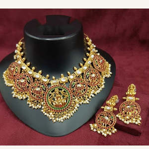 Juego de Collar con Perlas de Imitación Elegantes Jewelemarket, Chapado en Oro de 24K para Uso Diario-10575433DP - Product Image 3