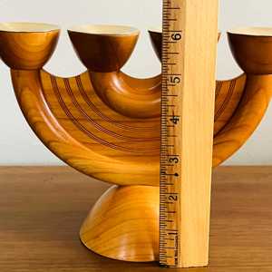 Classic Wooden Four Candle Holder Stand Perfect For <b>Table</b> Centerpiece Home Display And Hotel Interiors Handcrafted From India - Product Image 3