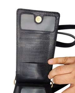 Cartera de Cuero Genuino de Alta Calidad para Mujer, con Logotipo Personalizado, Ranuras para Tarjetas, Espejo, Correa de Hombro y Bandolera Multifuncional - Product Image 2