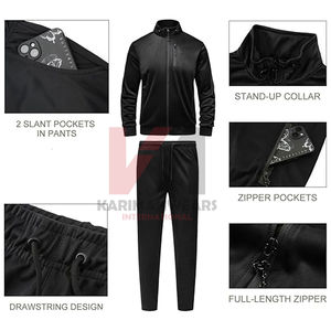 Conjunto Deportivo Cortavientos para Hombre, Chaqueta Ligera Impermeable y Pantalones Deportivos con Cintura Elástica, Suministro al por Mayor - Product Image 6