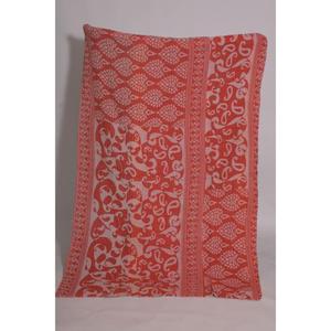 Couvre-lit vintage imprimé Kantha, couverture en coton fleuri, faite à la main, réversible, lavable, écologique, toutes saisons, style bohème indien - Product Image 2