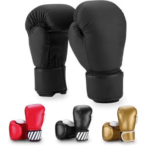 Gants de boxe personnalisés avec logo imprimé, en cuir synthétique de vachette, gants de boxe professionnels pour l'entraînement et le sparring, vente en gros de gants de boxe - Product Image 4