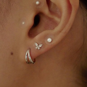 [W Island] Flower <b>Ear</b> Beauty Patches Glossy Jewel Design Transparent Waterproof 72-Hour Wear Wellness <b>Ear</b> <b>Stickers</b> - Product Image 5