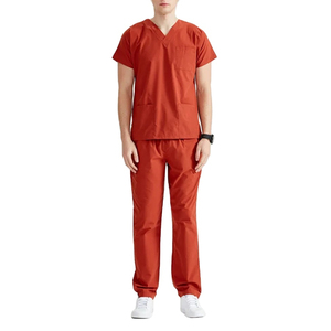 Unisex Medical <b>Scrub</b> <b>Sets</b> for Women Men 100% Cotton Hospital Workwear Clinical Tops Pants Custom Logo <b>Scrub</b> <b>Sets</b> Wholesale - Product Image 1