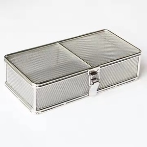 Wholesale Manual Side Perforated Wire Base <b>Mesh</b> <b>Baskets</b> Sterilization Tray Lid Stainless Steel Mahfooz Instrument for Medical - Product Image 6